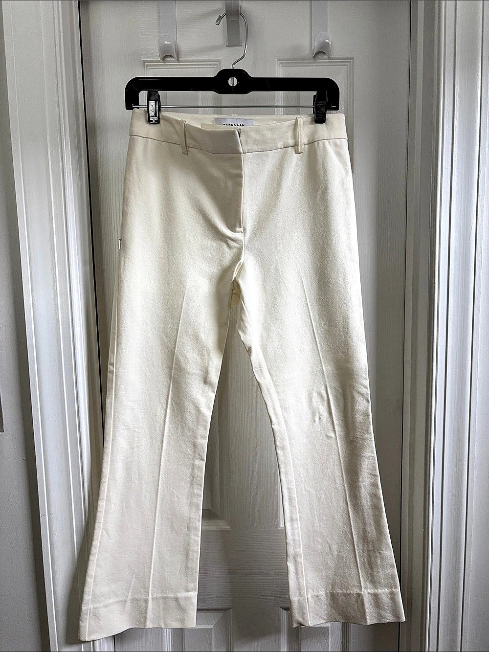 Derek Lam 10 Crosby Flare Trouser Pants in Cream Size 4